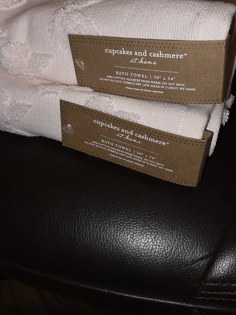 cupcakes & cashmere Blush Pink Decorative Bath Towels